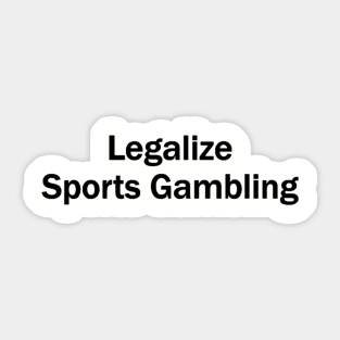 Legal Sports Gambling in the United States Sticker